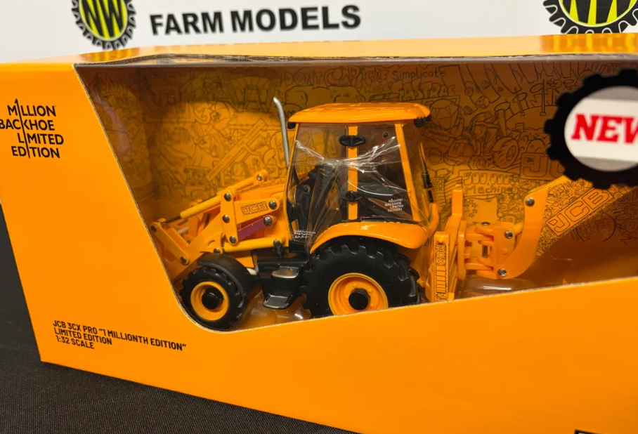 BRITAINS 43411 1:32 SCALE JCB 3CX MILLIONTH BACKHOE LOADER LIMITED EDITION