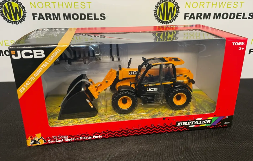 BRITAINS 43325 1:32 SCALE JCB 542.70 AGRIX TRA LOADALL