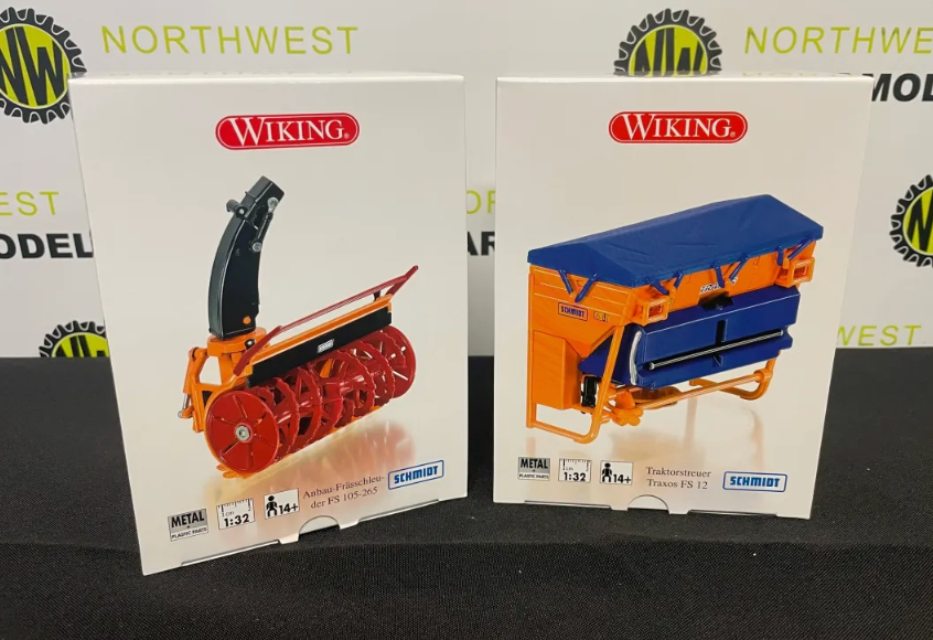 WIKING 1:32 SCALE FRONT SNOW BLOWER AND GRITTER