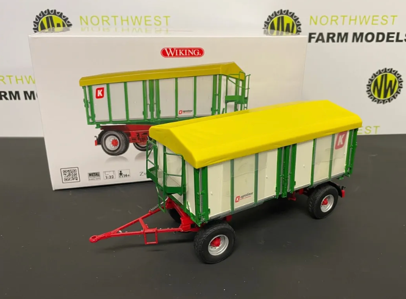 WIKING 1:32 SCALE KROGER AGROLINER HKD 302 TWIN AXLE THREE SIDED TIPPING TRAILER