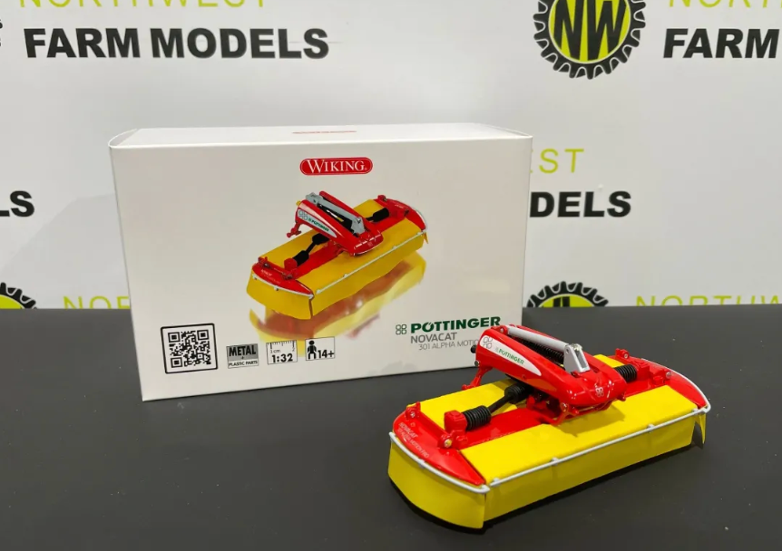 WIKING 1:32 SCALE POTTINGER NOVACAT 301 ALPHA MOTION FRONT MOWER