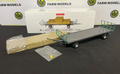WIKING 1:32 SCALE OEHLER ZDK 120B TWO AXLE BALE TRAILER WITH 6 SQUARE BALES