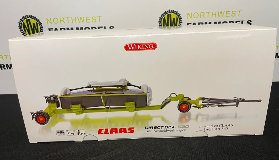 WIKING 1:32 SCALE CLAAS DIRECT DISC 520 HEADER WITH TRAILER