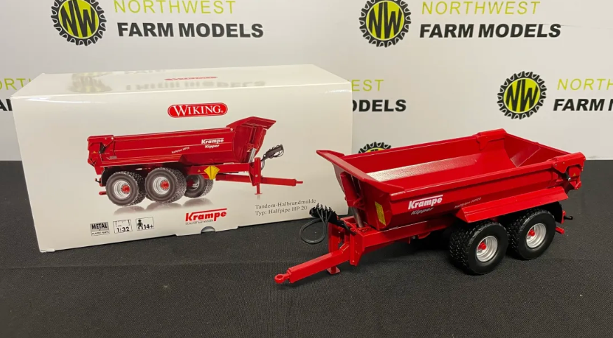 WIKING 1:32 SCALE KRAMPE HALFPIPE HP 20 TRAILER