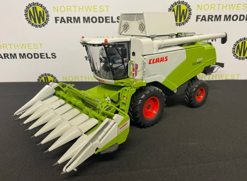WIKING 1:32 SCALE CLAAS TUCANO 570 COMBINE HARVESTER WITH CONSPEED HEADER