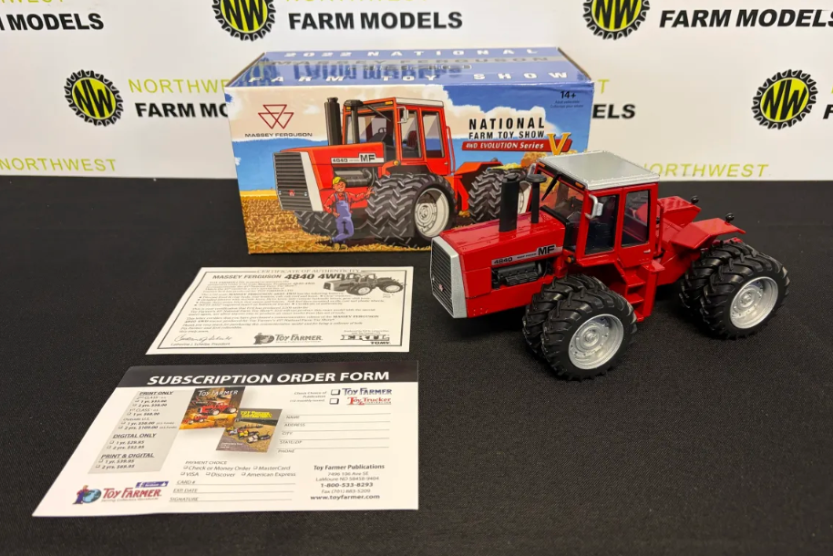 ERTL 16430TP 1:32 SCALE MASSEY FERGUSON 4840 "NATIONAL FARM TOY SHOW"