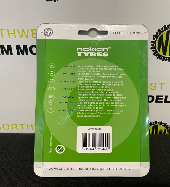 AT COLLECTIONS 3200111 1:32 SCALE NOKIAN GROUND KARE 710/40R22.5 TYRE AND RIM WHEELSET