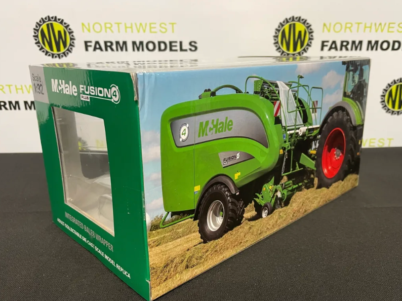 USK SCALEMODELS 31022 1:32 SCALE MCHALE FUSION 4 PLUS BALER/WRAPPER