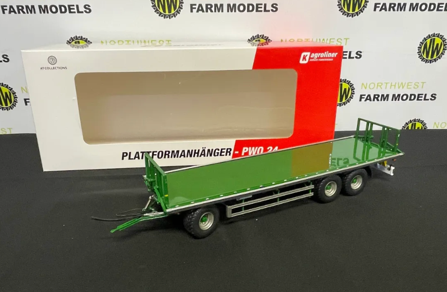 AT COLLECTIONS 3200156 1:32 SCALE KROGER AGROLINER PWO FLAT TRAILER