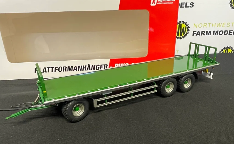 AT COLLECTIONS 3200156 1:32 SCALE KROGER AGROLINER PWO FLAT TRAILER