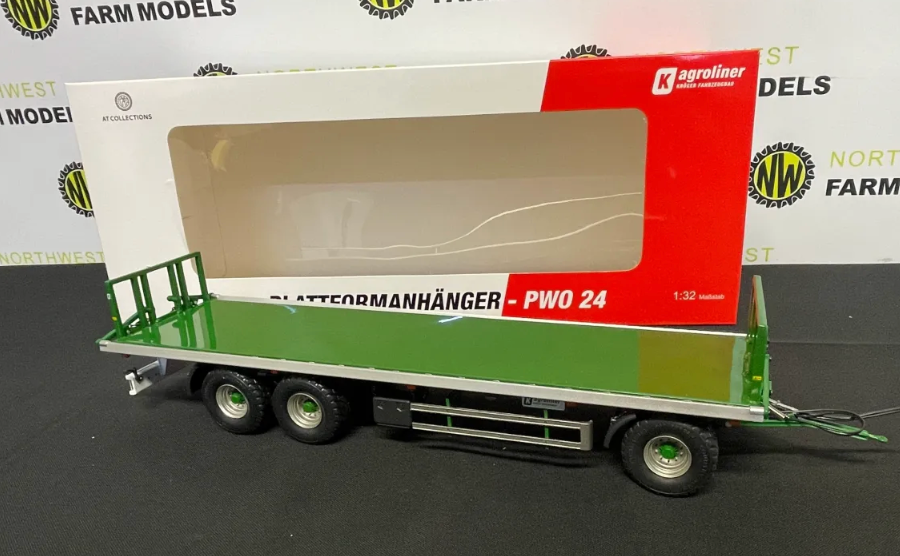 AT COLLECTIONS 3200156 1:32 SCALE KROGER AGROLINER PWO FLAT TRAILER