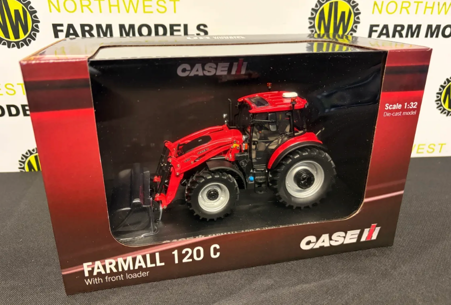 UNIVERSAL HOBBIES 6822 1:32 SCALE CASE IH FARMALL 120C WITH LOADER AND BUCKET
