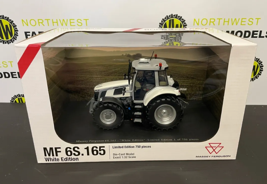 UNIVERSAL HOBBIES 6612 1:32 SCALE MASSEY FERGUSON 6S.165 WHITE EDITION