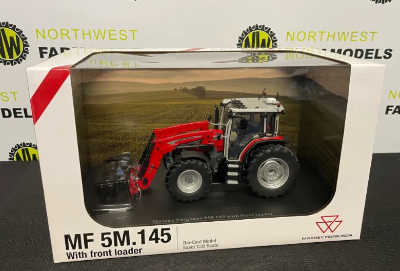 UNIVERSAL HOBBIES 6784 1:32 SCALE MASSEY FERGUSON 5M.145 WITH FRONT LOADER