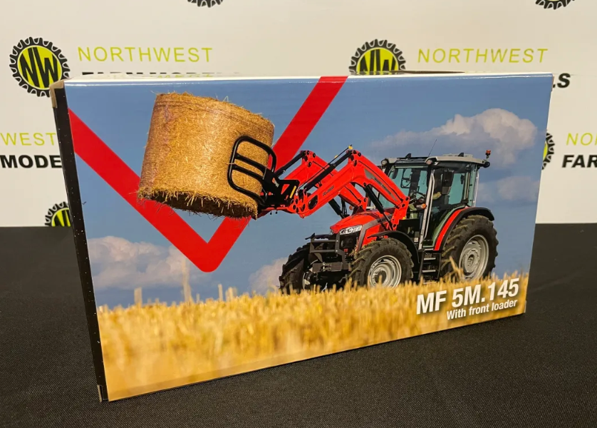 UNIVERSAL HOBBIES 6784 1:32 SCALE MASSEY FERGUSON 5M.145 WITH FRONT LOADER