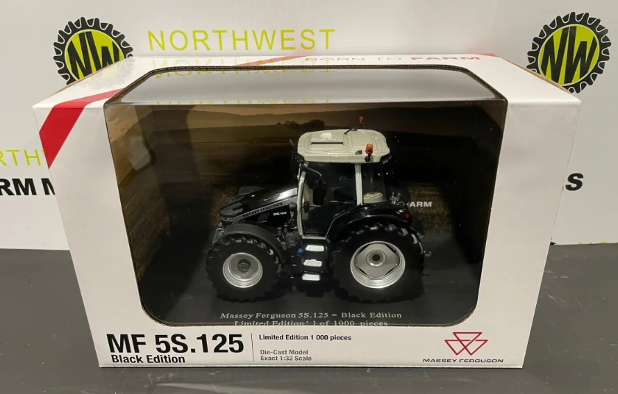 UNIVERSAL HOBBIES 6451 1:32 SCALE MASSEY FERGUSON 5S.125 BLACK LIMITED EDITION