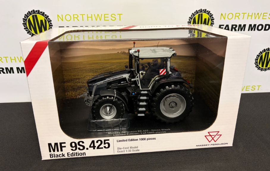 UNIVERSAL HOBBIES 6629 1:32 SCALE MASSEY FERGUSON 9S.425 BLACK EDITION