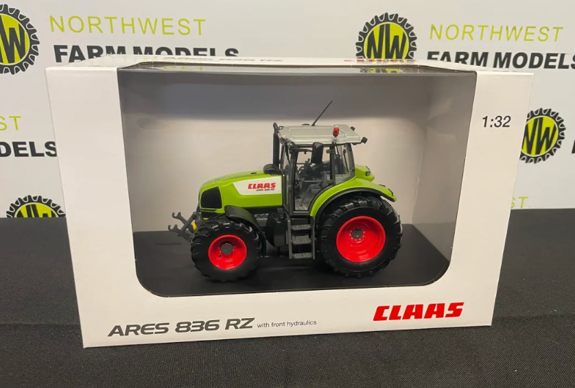 UNIVERSAL HOBBIES 1:32 SCALE CLAAS ARES 836 RZ WITH FRONT LINKS LIMITED EDITION