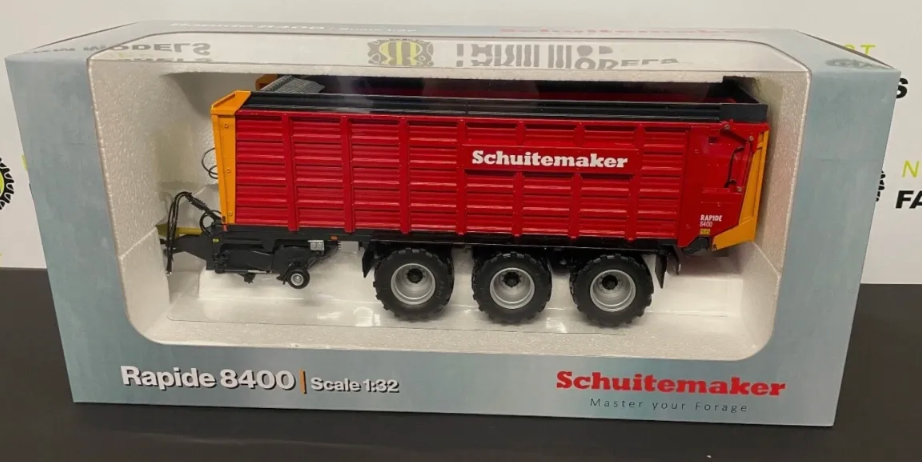UNIVERSAL HOBBIES 6408 1:32 SCALE SCHUITEMAKER RAPIDE 8400 FORAGE WAGON LIMITED EDITION