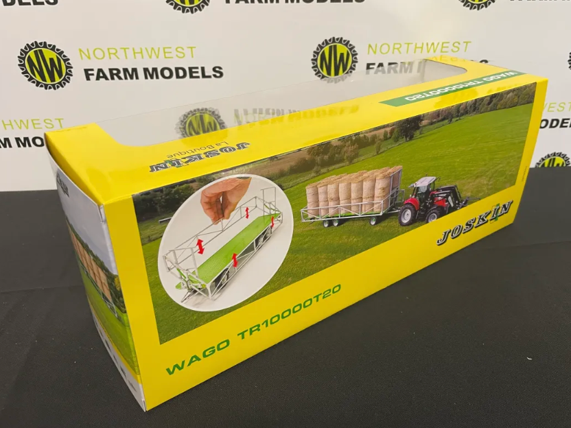 UNIVERSAL HOBBIES 5225 1:32 SCALE JOSKIN WAGO TR10000 T20 TRAILER WITH BALES
