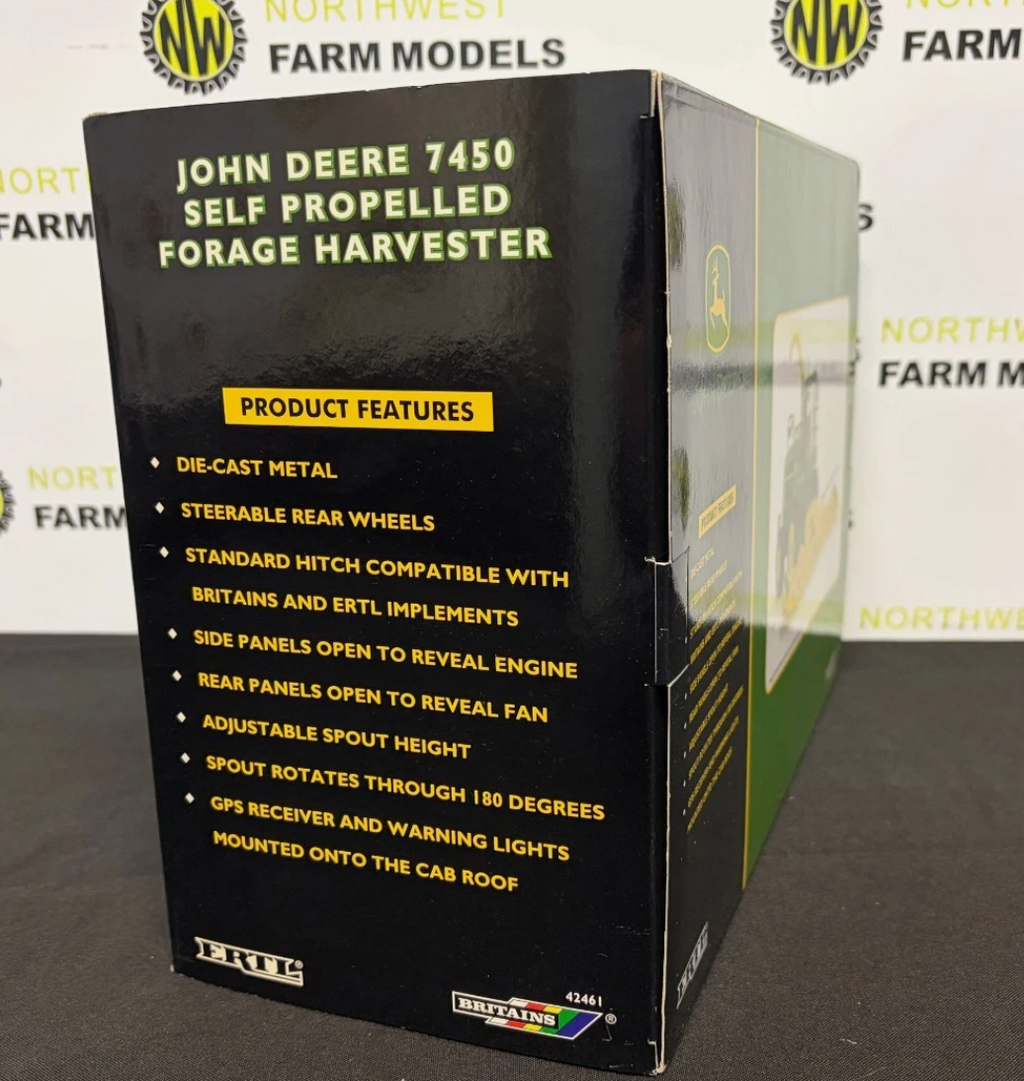 BRITAINS FARM 42461 1:32 SCALE JOHN DEERE 7450 SELF PROPELLED FORAGE HARVESTER