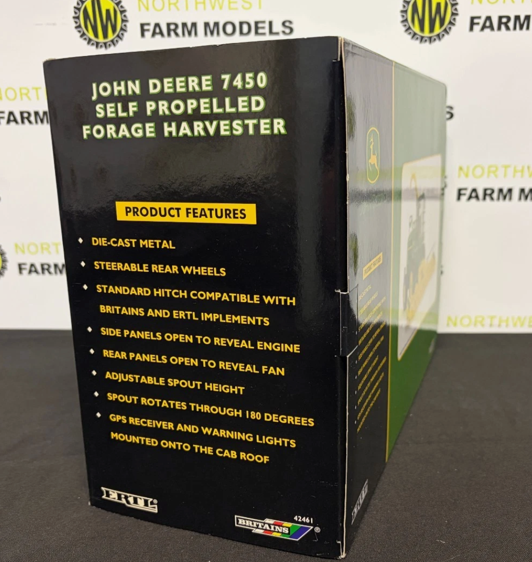 BRITAINS FARM 42461 1:32 SCALE JOHN DEERE 7450 SELF PROPELLED FORAGE HARVESTER