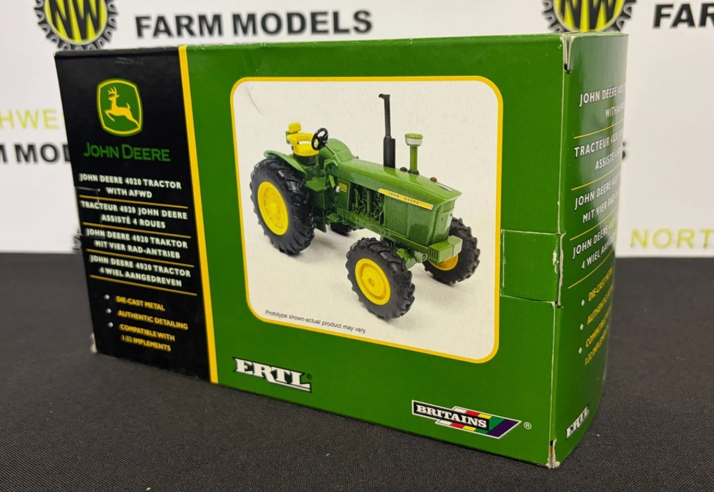 BRITAINS 42336 1:32 SCALE JOHN DEERE 4020 TRACTOR 4WD