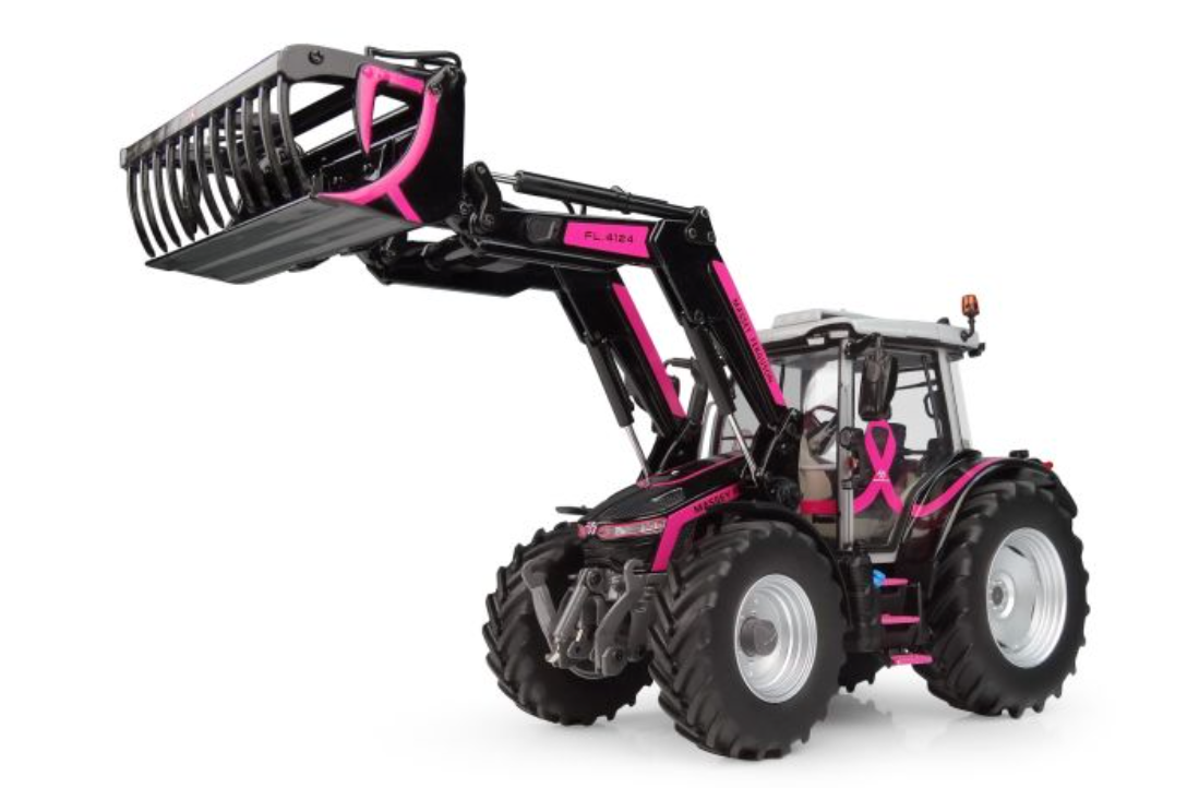 UNIVERSAL HOBBIES 7286 1:32 SCALE MASSEY FERGUSON 5S.125 "PINK OCTOBER" LIMITED EDITION